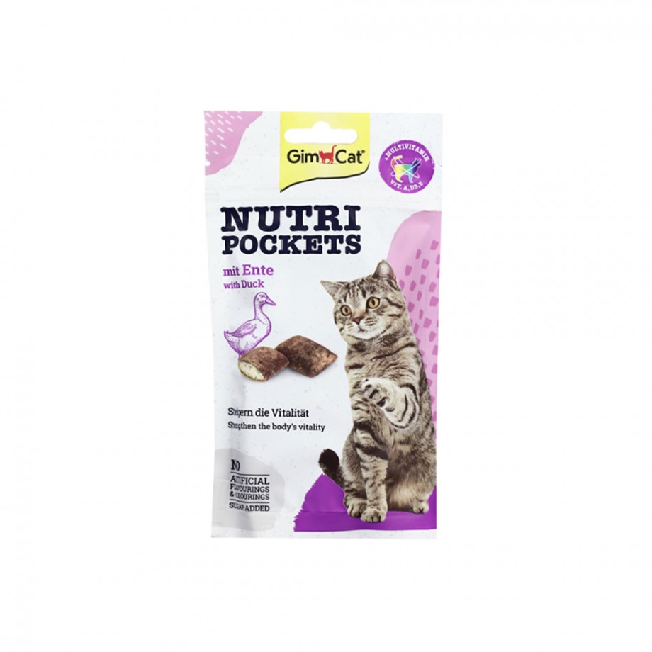 GIMCAT NUTRI POCKETS WITH DUCK 60g